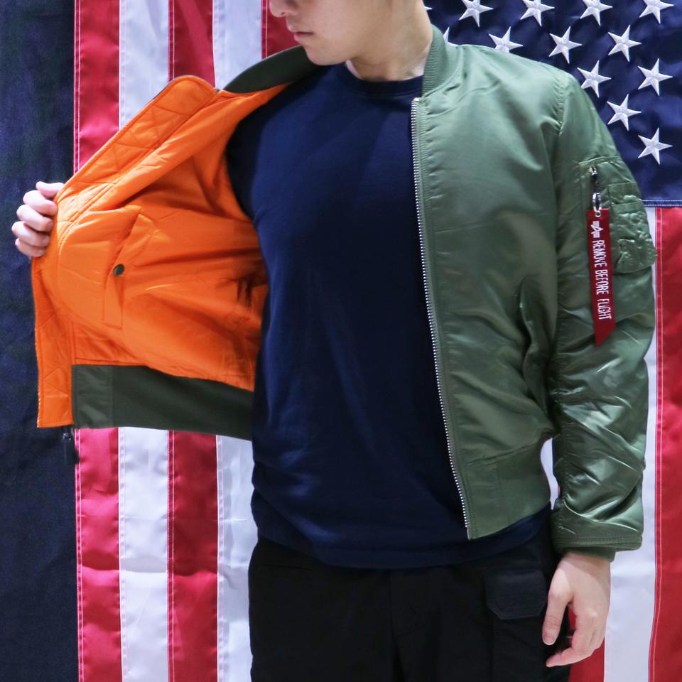 Alpha Industries 經典正宗MA-1 飛行夾克| 男女時尚航空外套| 高品質