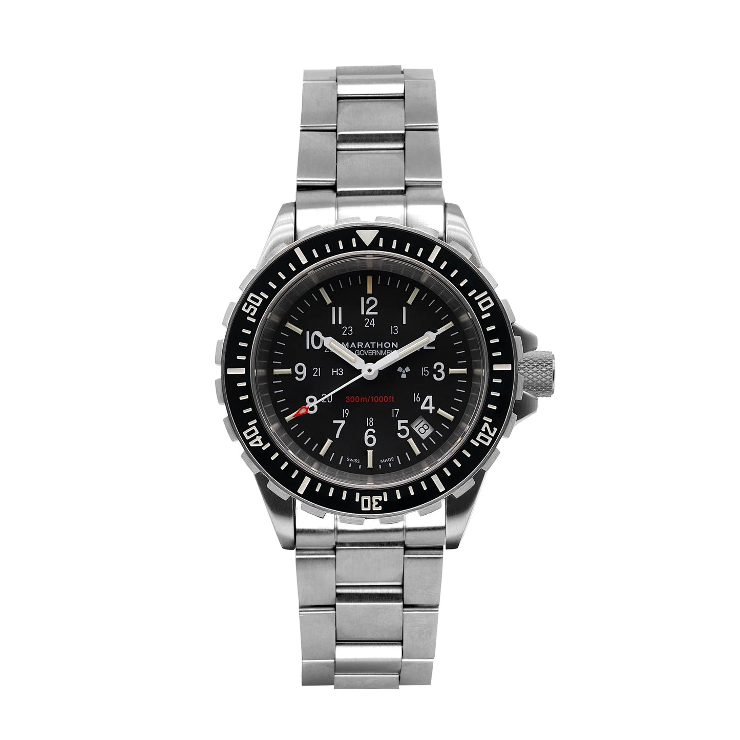 Marathon 41mm TSAR Type II - Diver's Quartz with Stainless Steel Bracelet