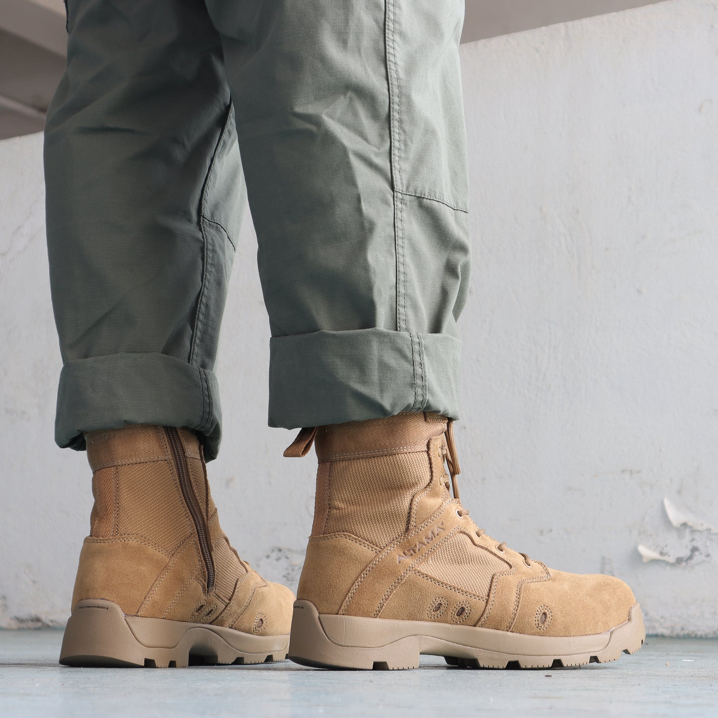 美國 ALTAMA 10.5" 側拉鍊安全頭突擊軍靴