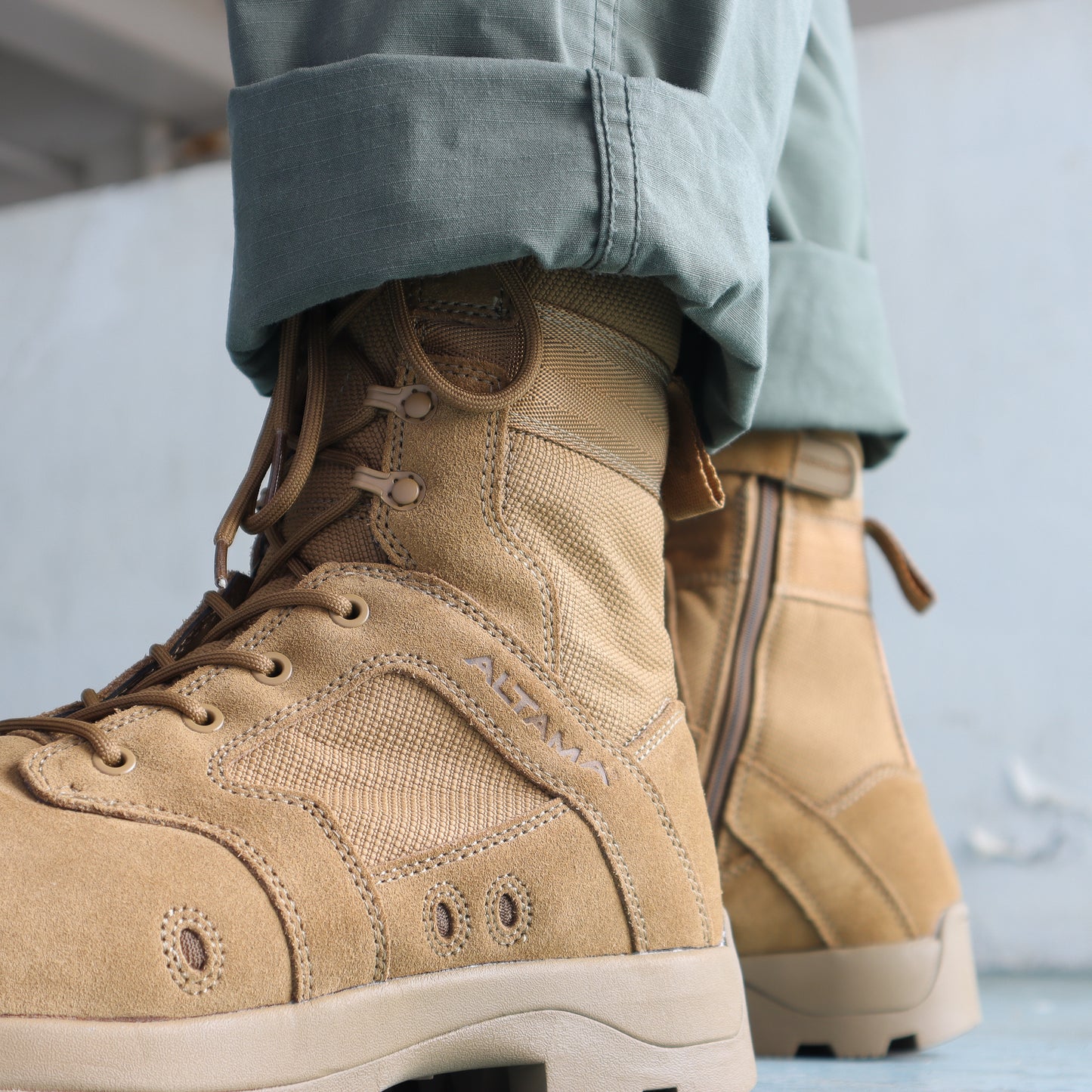 美國 Altama 10.5" 側拉鍊安全頭突擊軍靴