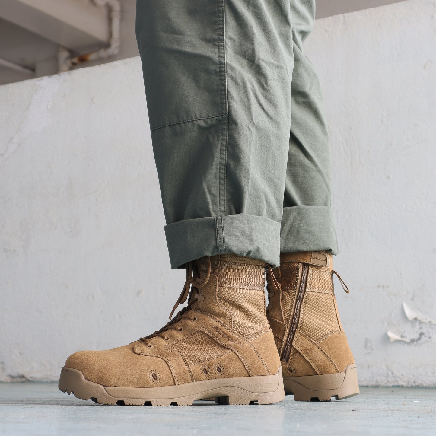 美國 ALTAMA 10.5" 側拉鍊安全頭突擊軍靴