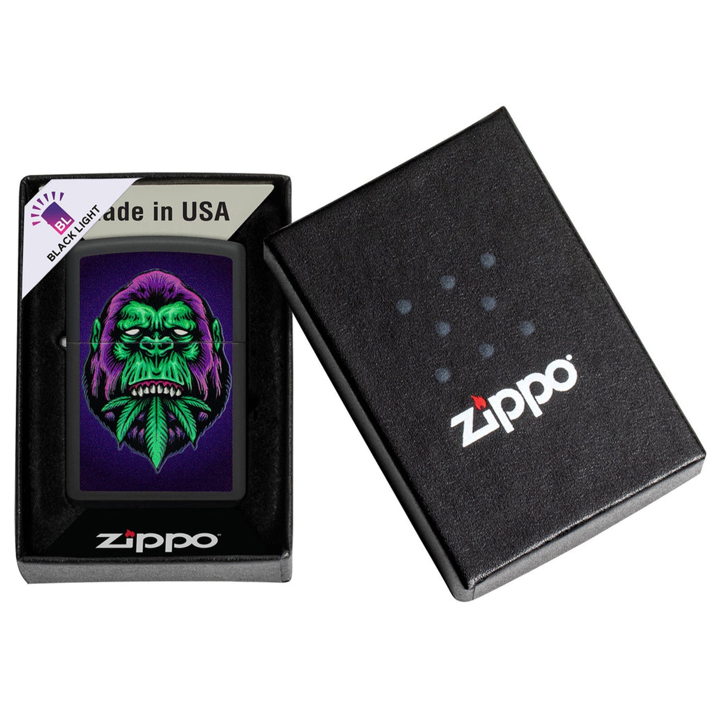 Zippo 防風打火機:獨特紫外線技術的大猩猩