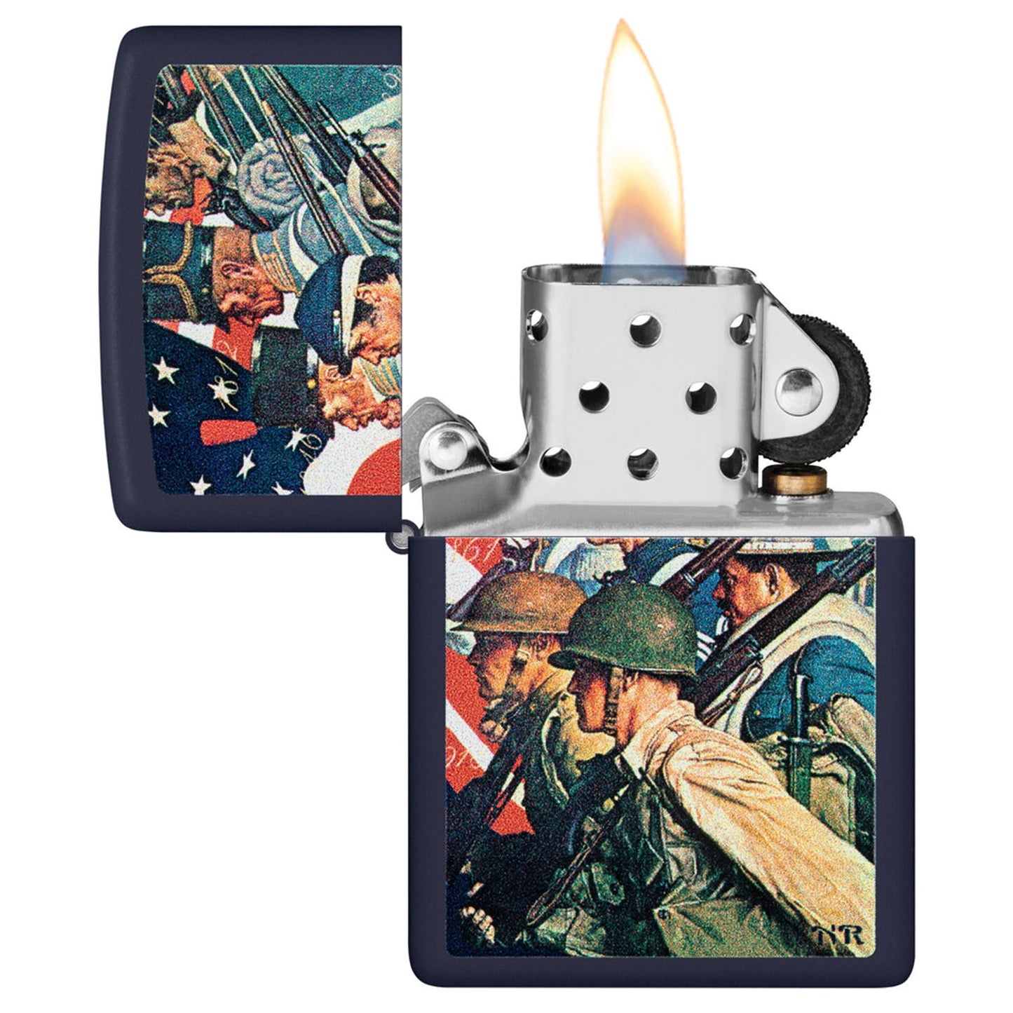Zippo Norman Rockwell 經典畫作系列防風打火機:記錄美國陸軍的歷史 #78