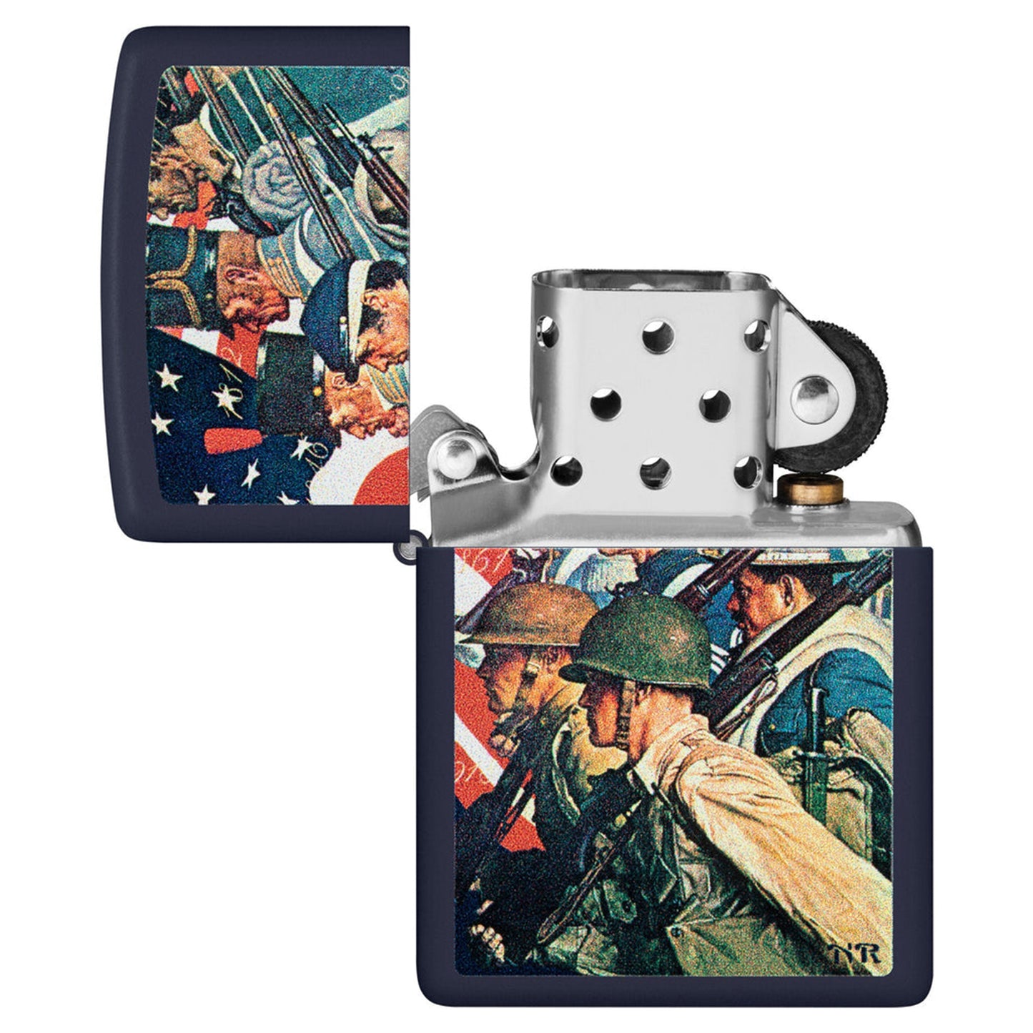 Zippo Norman Rockwell 經典畫作系列防風打火機:記錄美國陸軍的歷史 #78