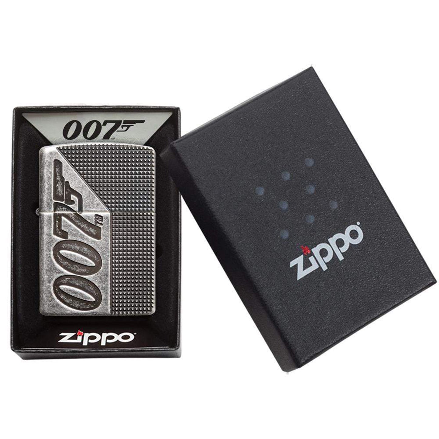 Zippo Armor® 銀古董風格007™ 打火機 #28
