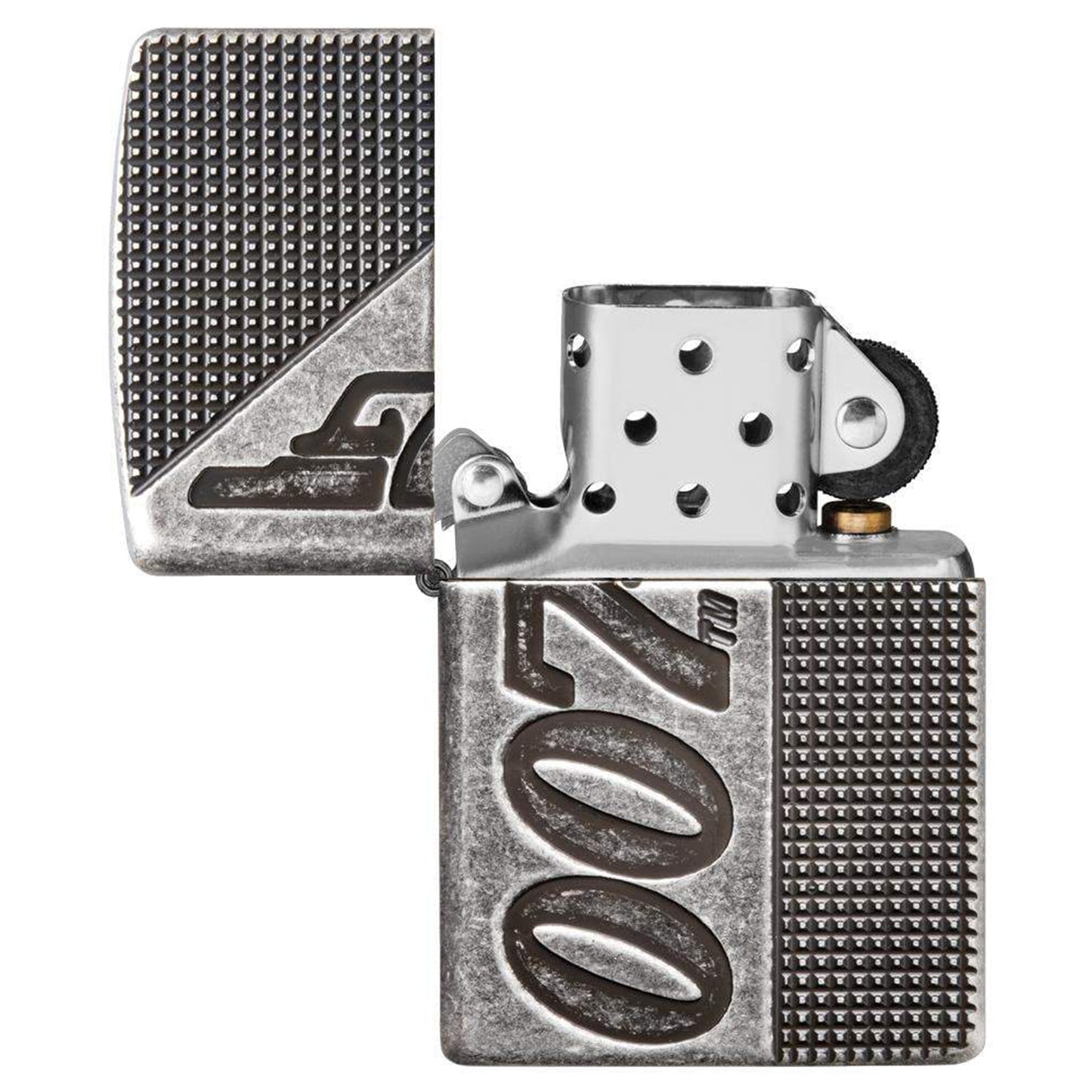 Zippo Armor® 銀古董風格007™ 打火機 #28