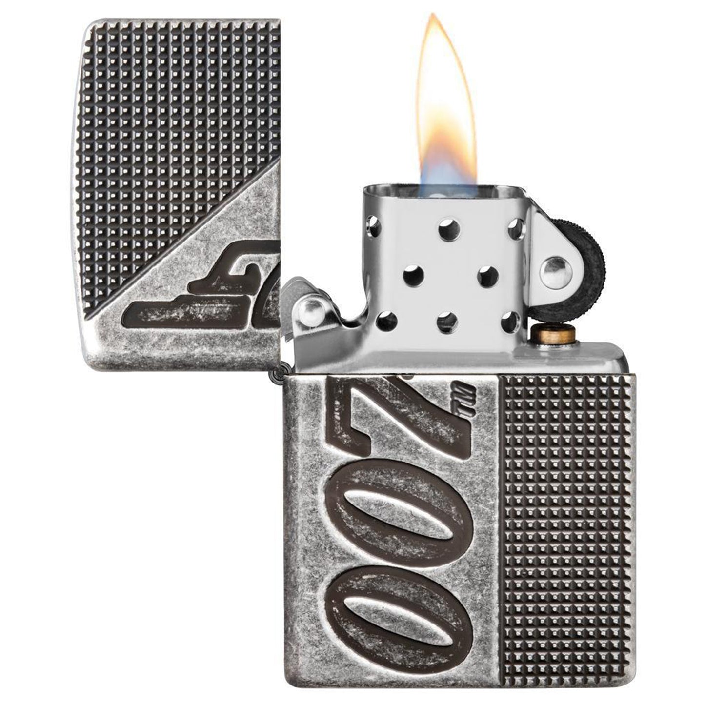 Zippo Armor® 銀古董風格007™ 打火機 #28