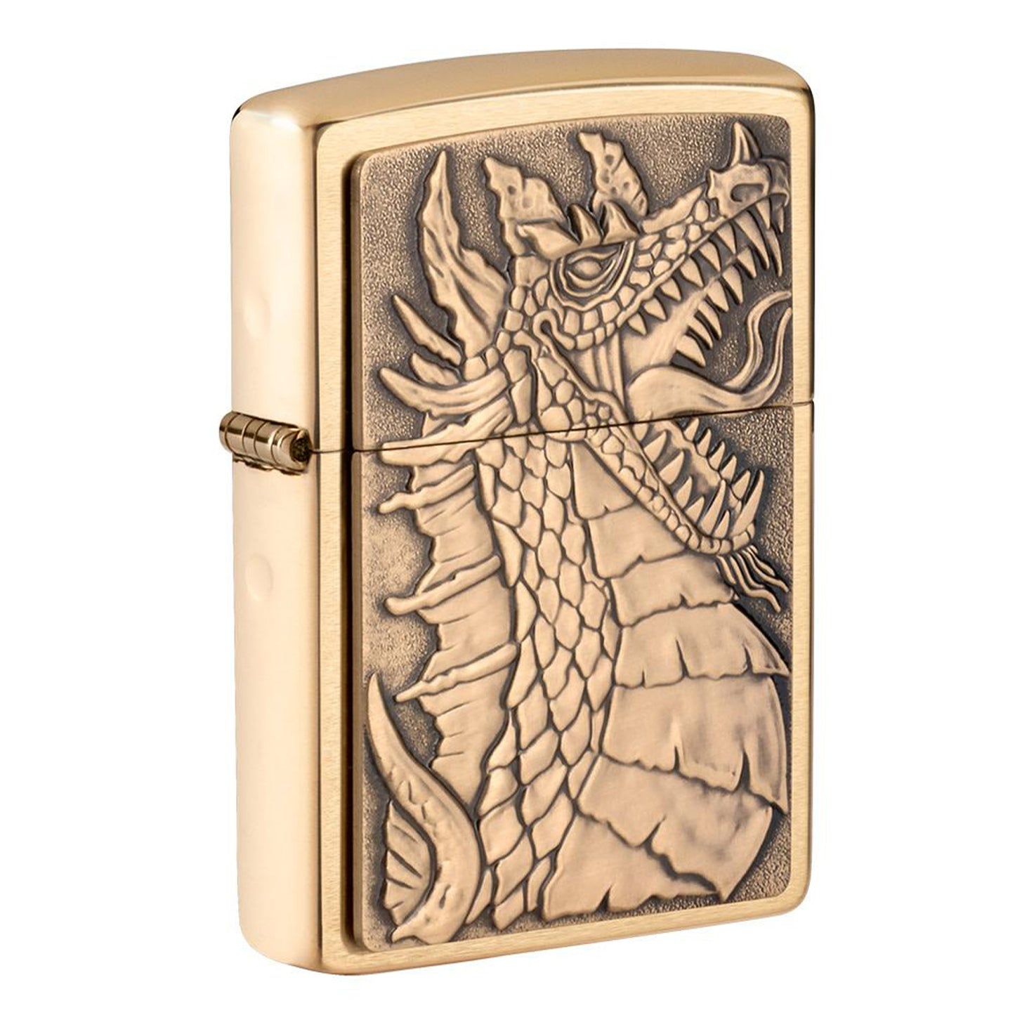 Zippo 防風打火機:龍紋徽章設計 #67