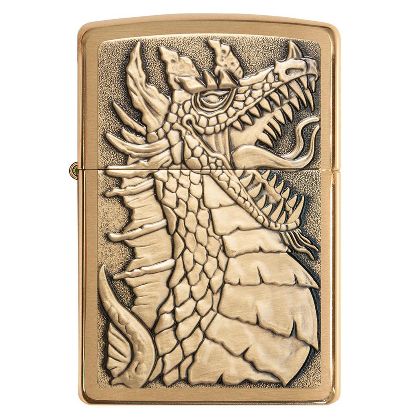 Zippo 防風打火機:龍紋徽章設計 #67