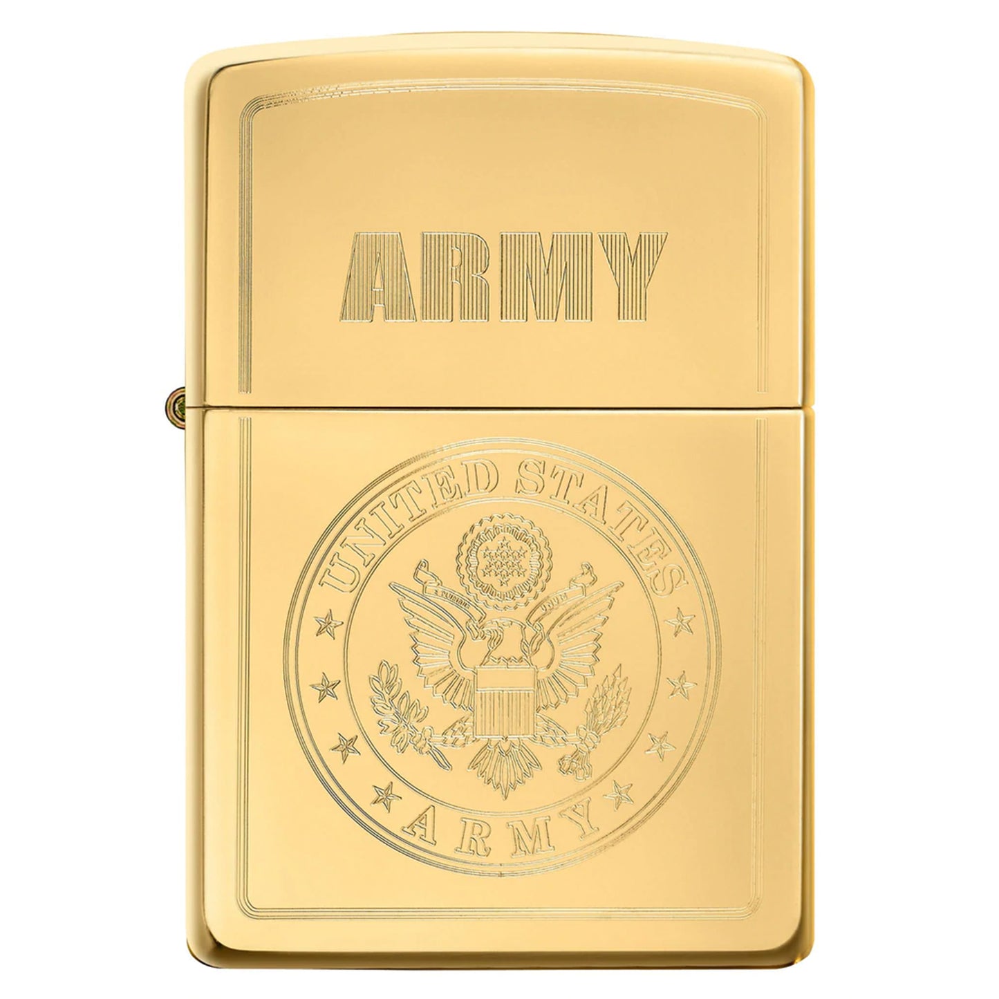 Zippo Army 徽章黃銅打火機 #45