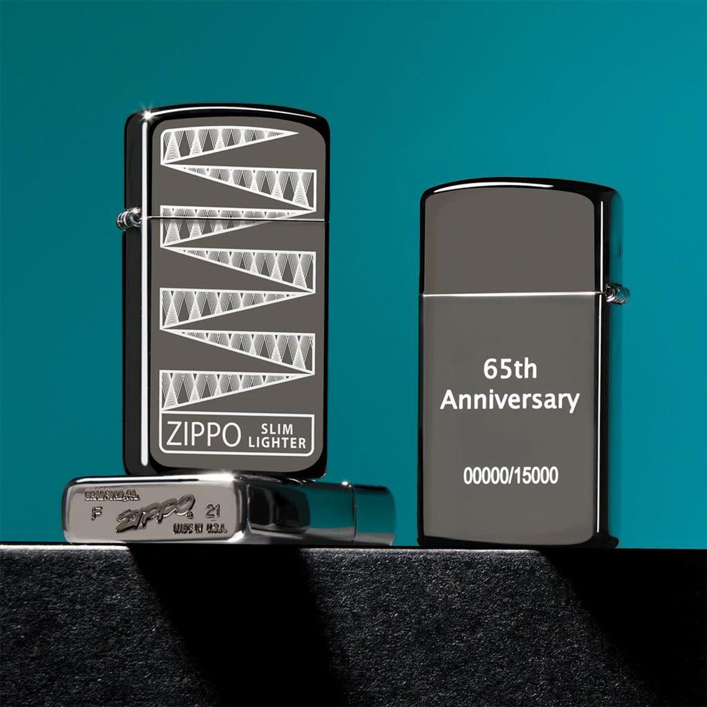 Zippo 65周年特別收藏品:細長款打火機紀念版 #62