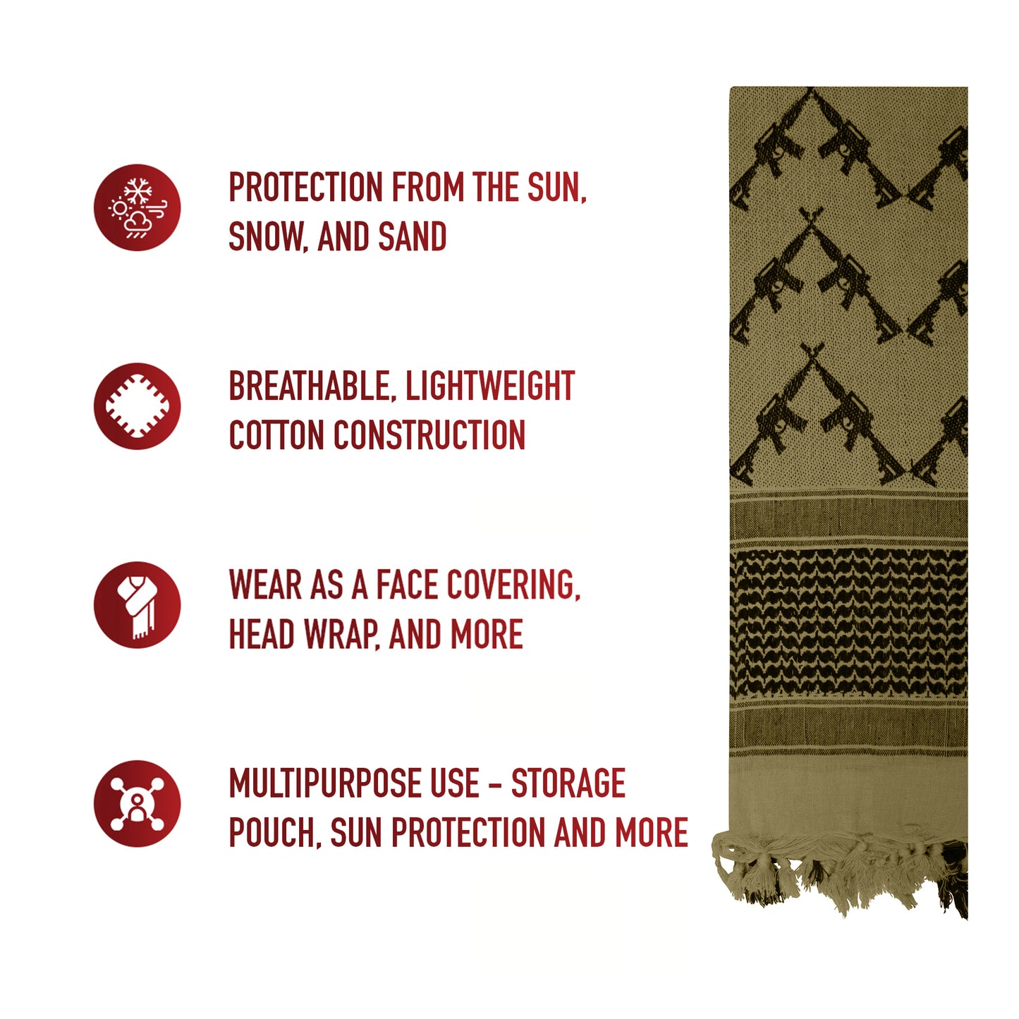 Rothco Shemagh Tactical Scarf with Pattern