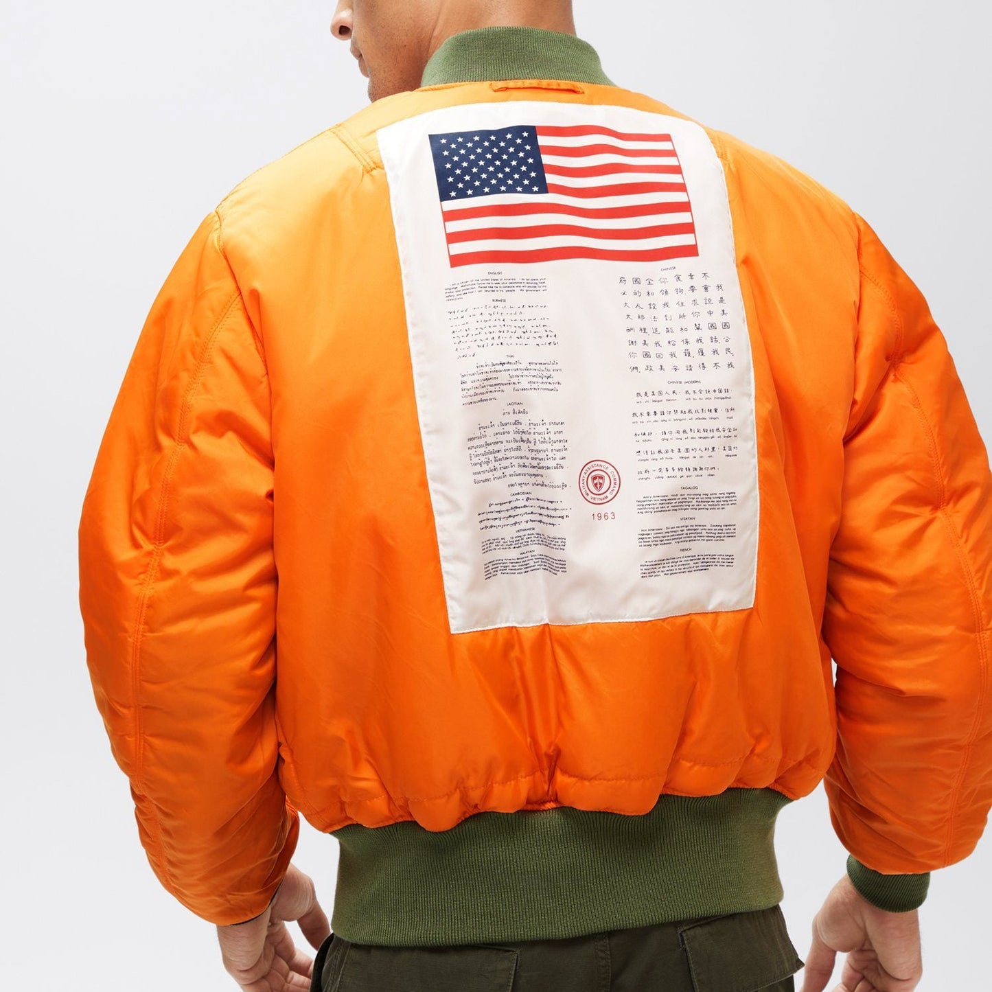 ALPHA MA-1 BLOOD CHIT FLIGHT JACKET