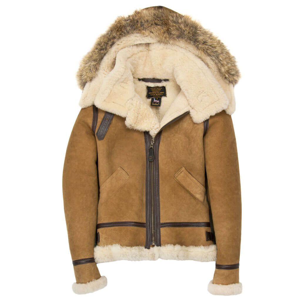 Cockpit Women's Hooded B-3 Bomber Jacket