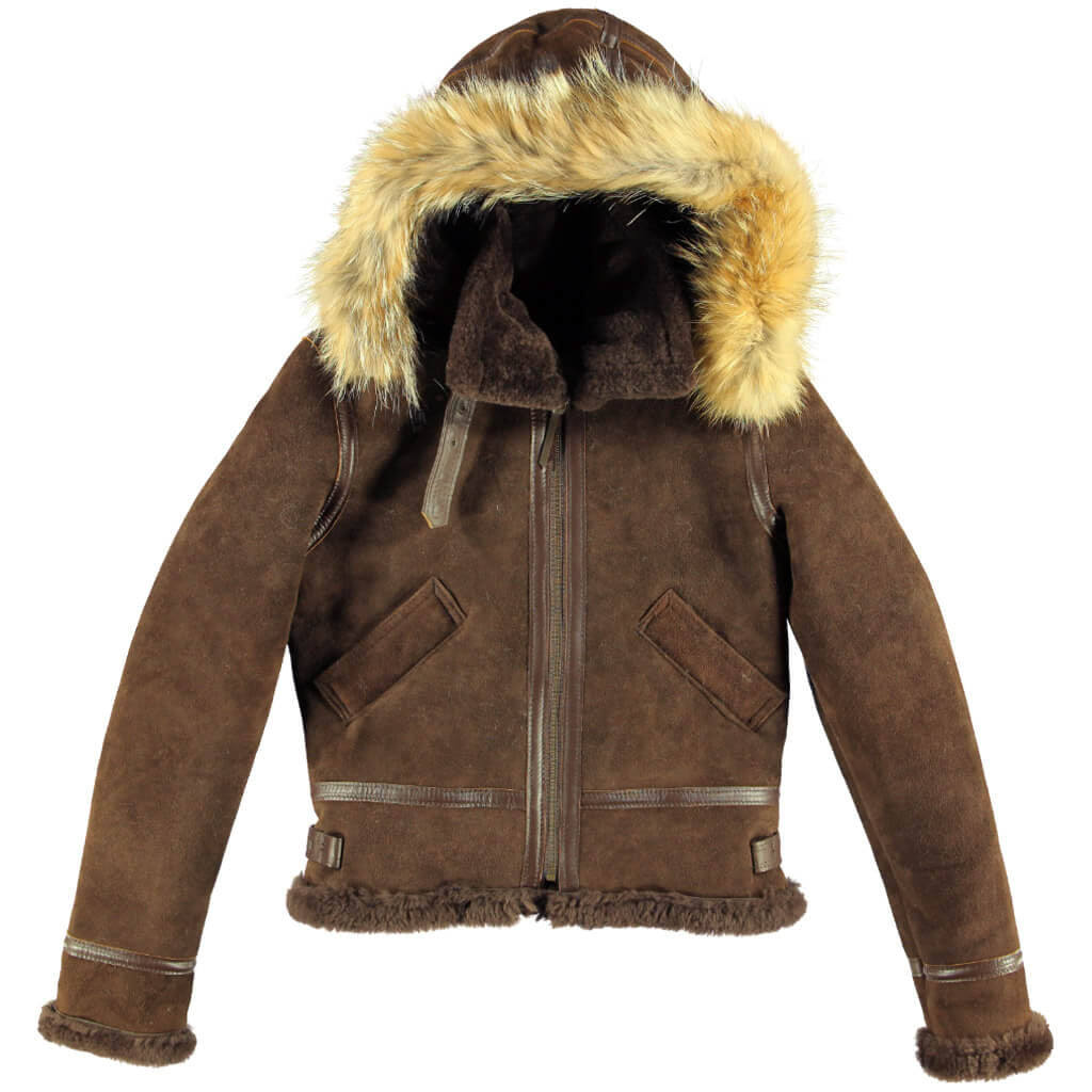 Cockpit Women's Hooded B-3 Bomber Jacket