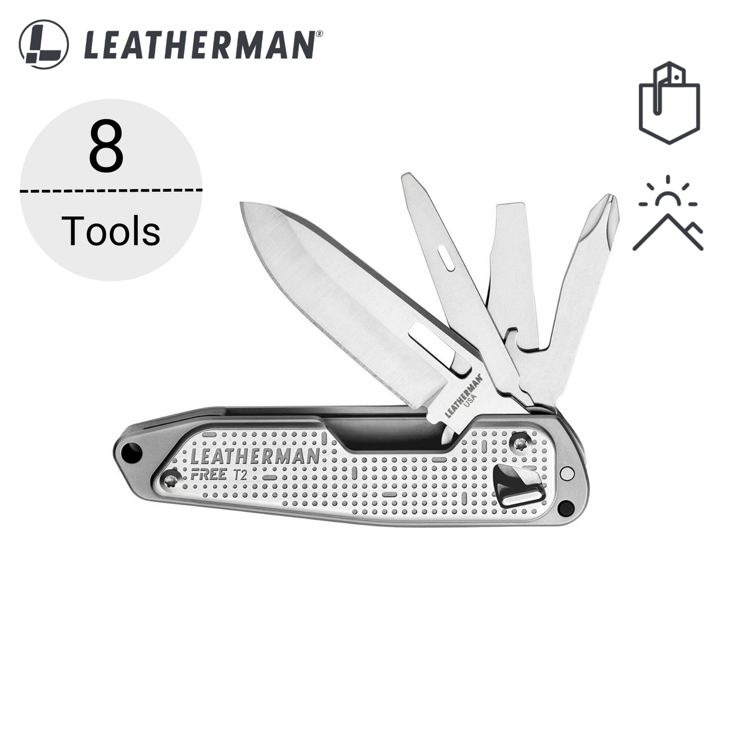 Leatherman T2: The FREE® Series Ultra-Portable Multitool