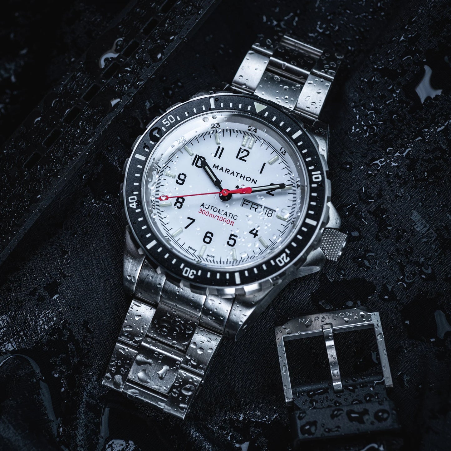 Marathon 46mm JDD® Arctic Edition, Type II - Diver's Automatic with Stainless Steel Bracelet