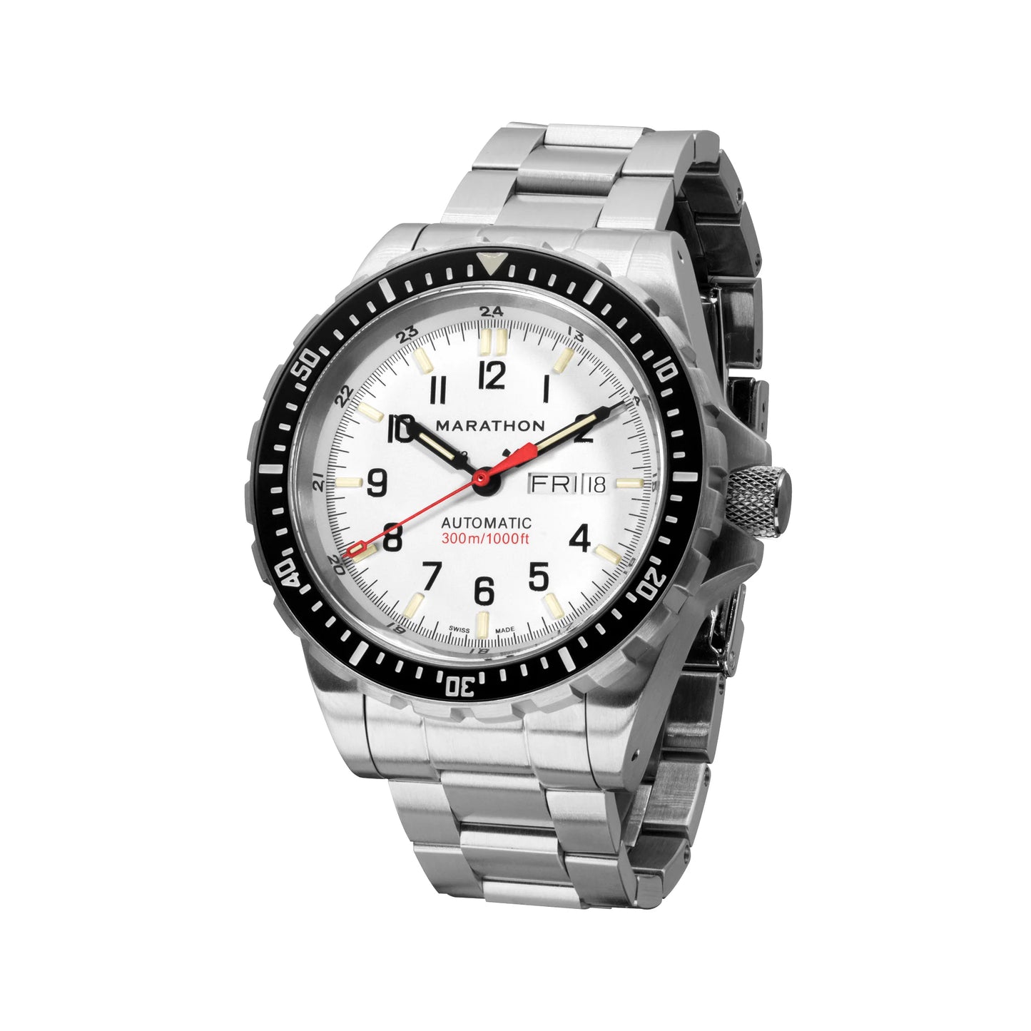 Marathon 46mm JDD® Arctic Edition, Type II - Diver's Automatic with Stainless Steel Bracelet