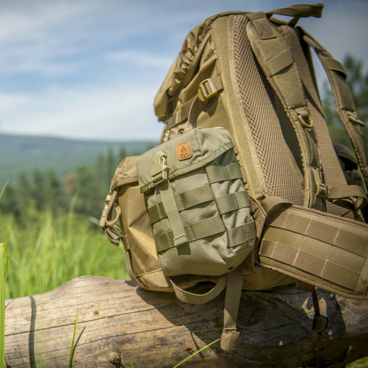 Helikon E&E Pouch 2L US Woodland 腰包正面