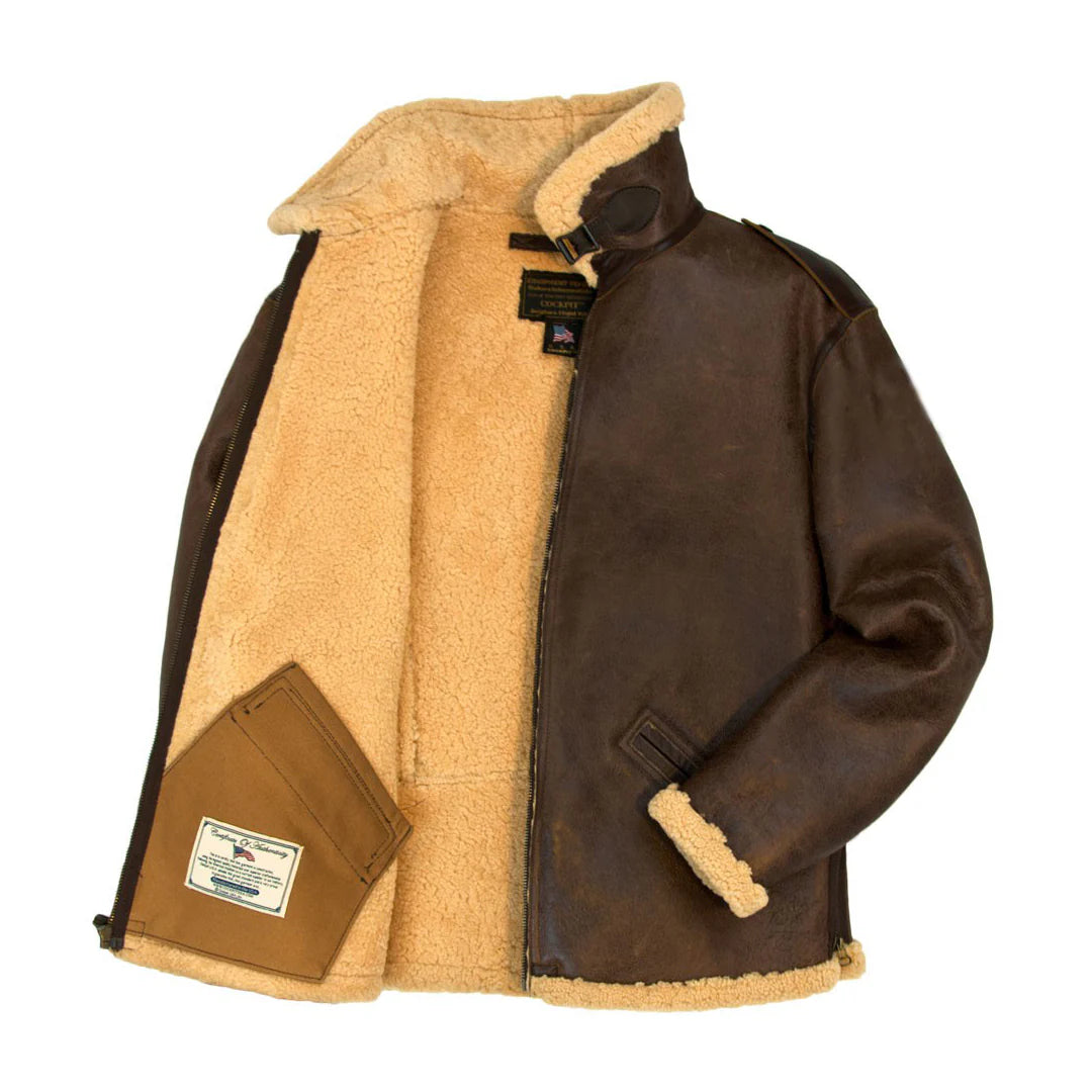 Cockpit B-6 Shearling Bomber Jacket