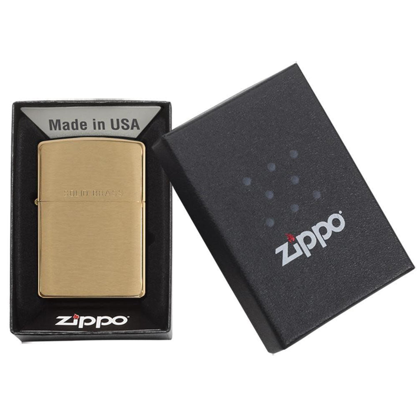Zippo 銅質拉絲打火機 #84