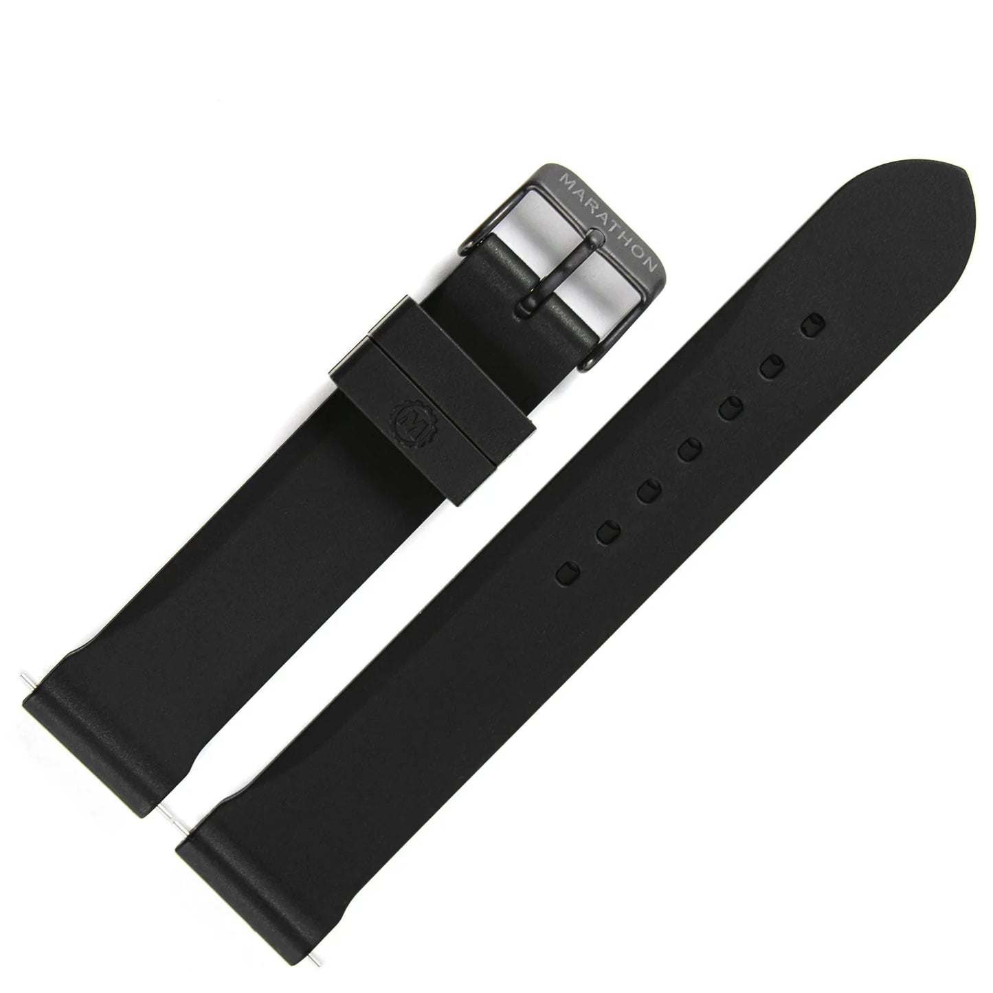 MARATHON 20mm Two-Piece Rubber Dive Watch Strap - Stainless Steel Hardware
