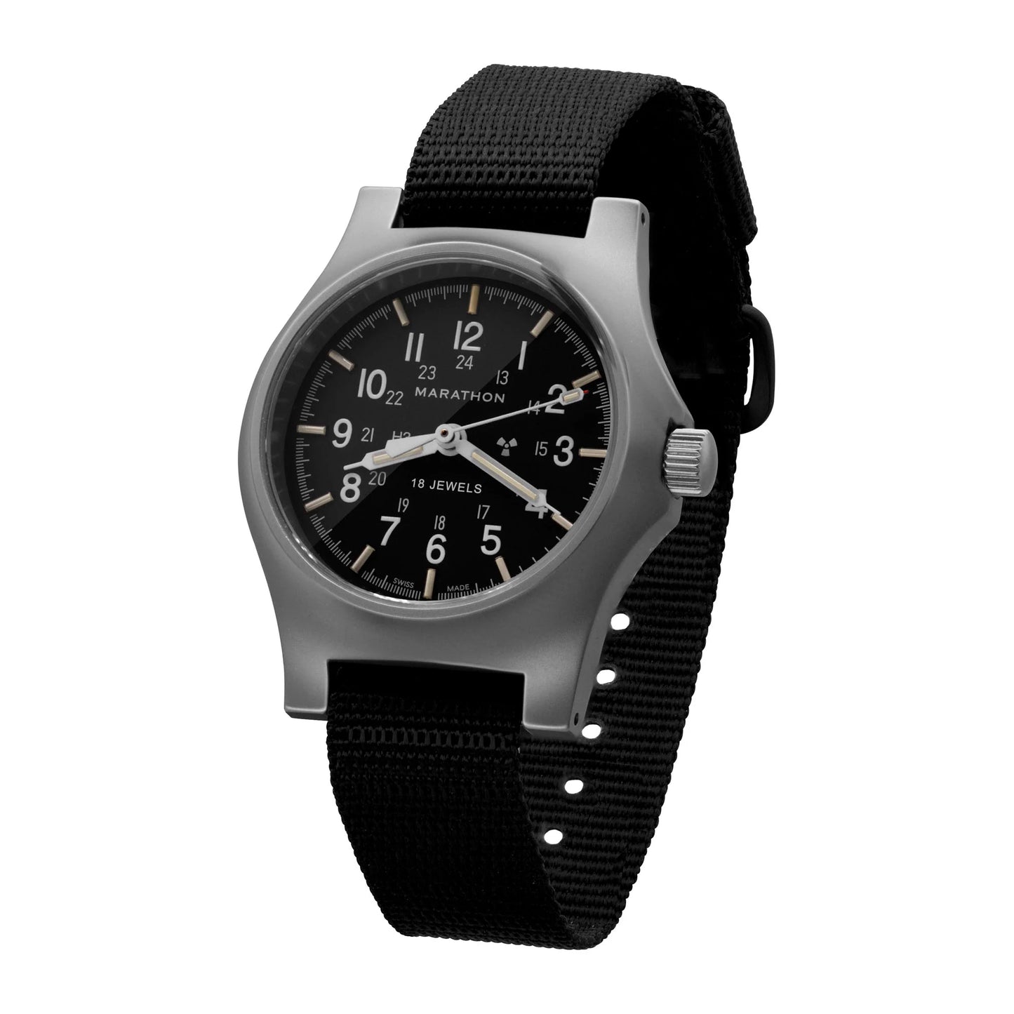 Marathon 36mm SSGPM Type II - Officer's Field Watch Mechanical on Ballistic Nylon Strap