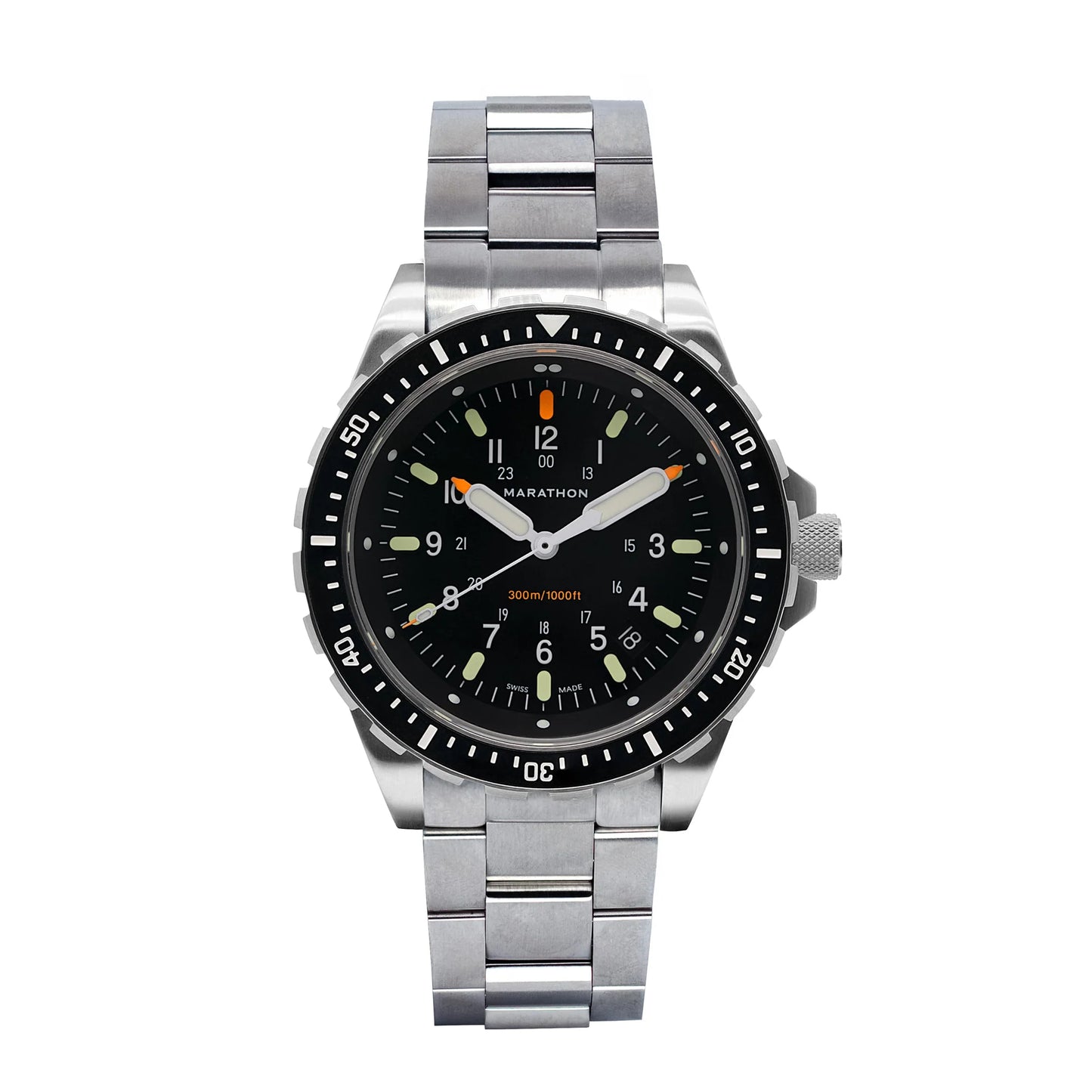 Marathon 46mm JSAR® Type II - Diver's Quartz with Stainless Steel Bracelet