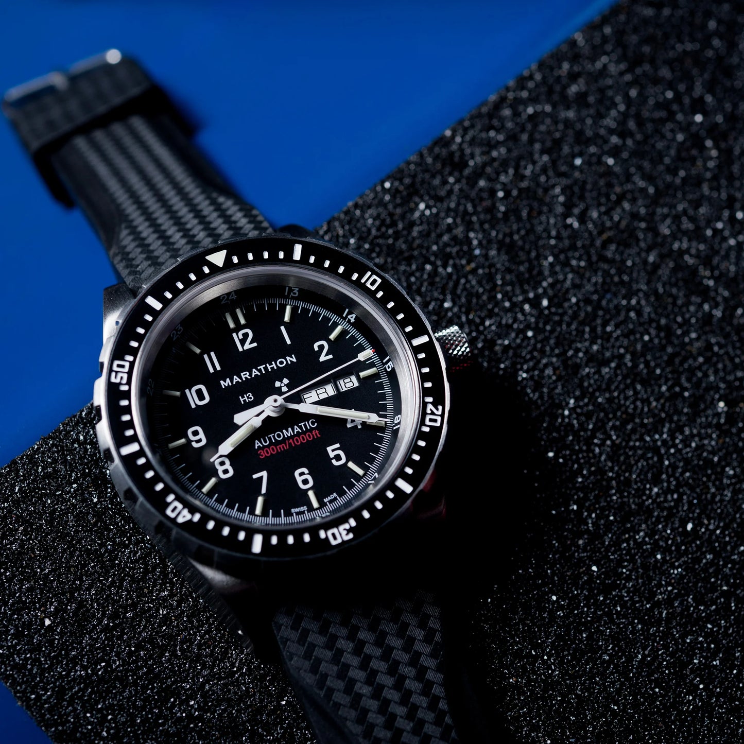 Marathon 22mm Two-Piece Textured Rubber Strap