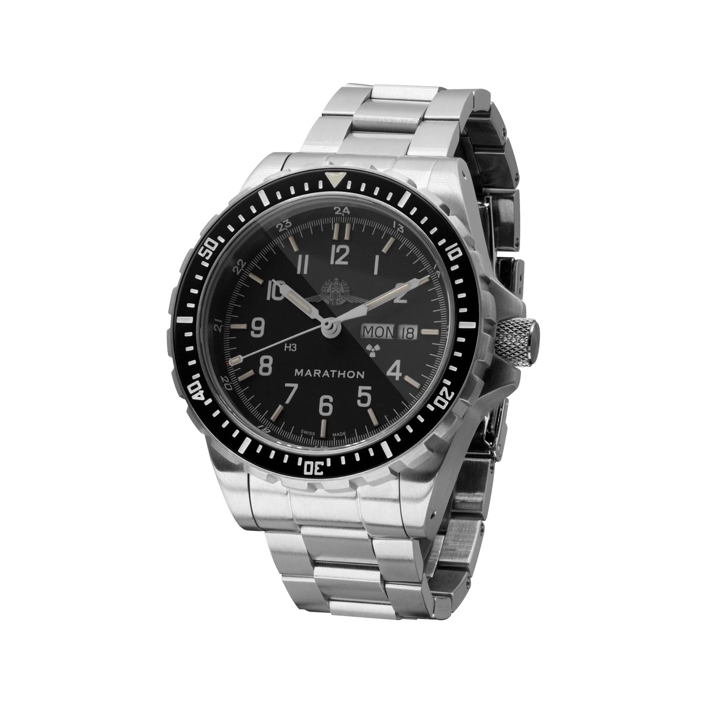 Marathon 46mm JDD® IDF YAMAM™ Type II - Diver's Automatic with YAMAN Stainless Steel Bracelet