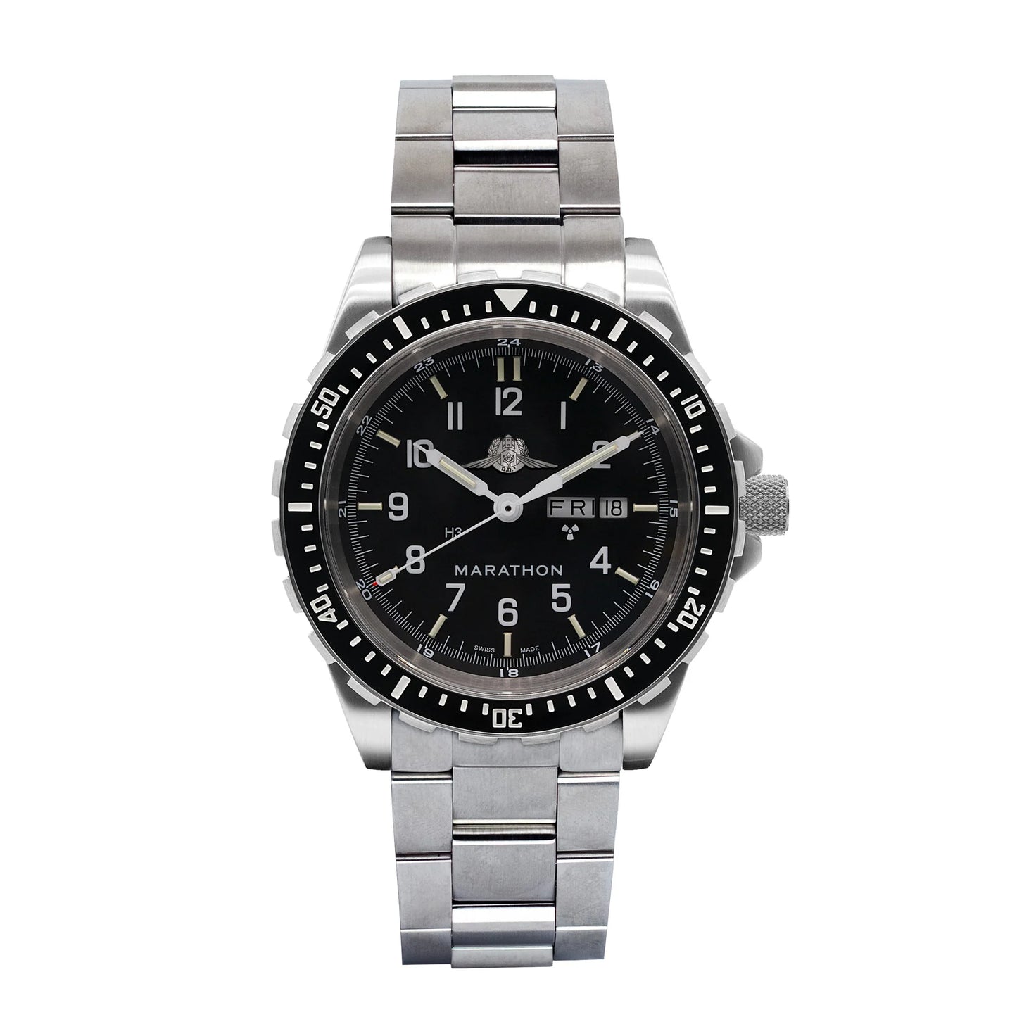 Marathon 46mm JDD® IDF YAMAM™ Type II - Diver's Automatic with YAMAN Stainless Steel Bracelet