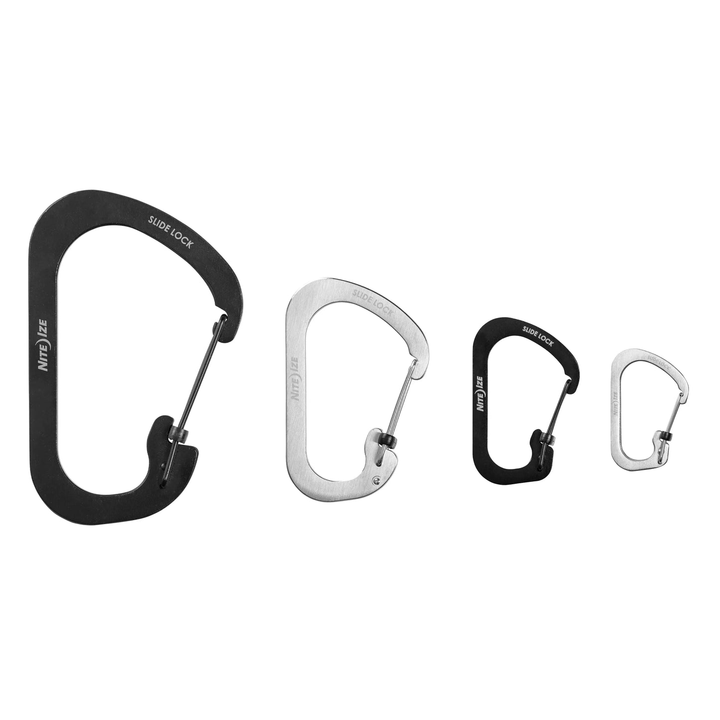 Nite Ize SlideLock® 不銹鋼登山扣 - 滑動鎖定