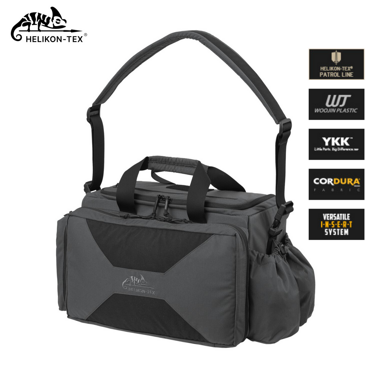 Helikon Mission Bag 16.8L Shadow Grey gear bag front view