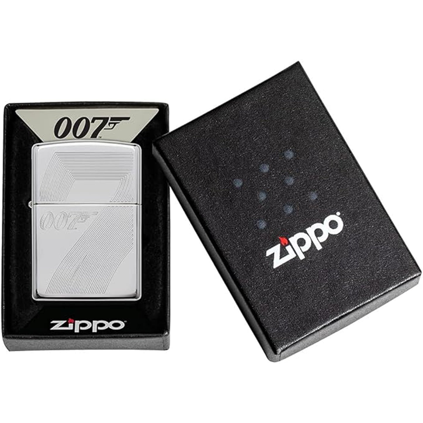 Zippo James Bond 007™ 高亮鉻防風打火機 #77