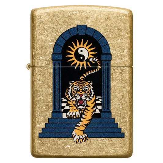 Zippo 防風打火機 - 陰陽戰虎設計 #91