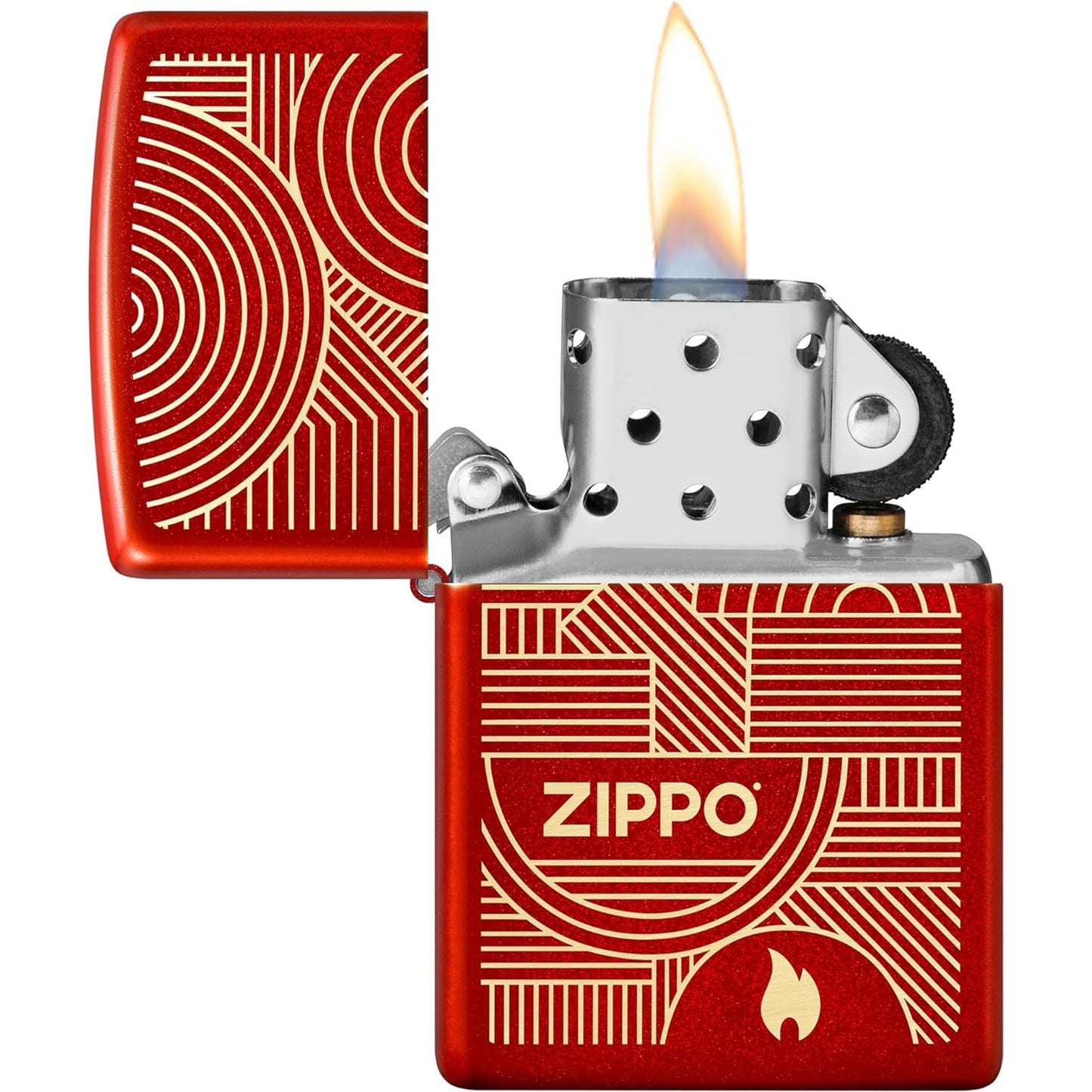Zippo Metallic Red 雷射雕刻設計 #73