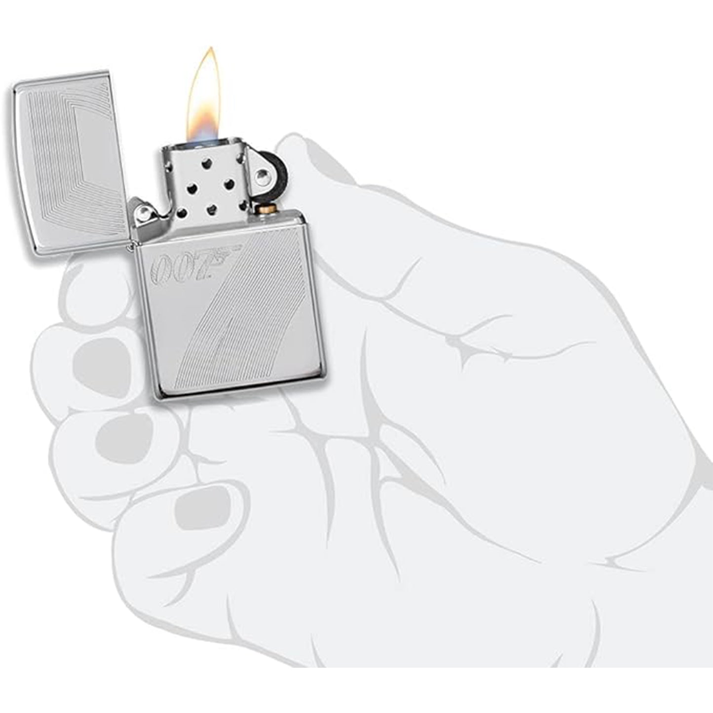 Zippo James Bond 007™ High Polish Chrome Windproof Lighter #77