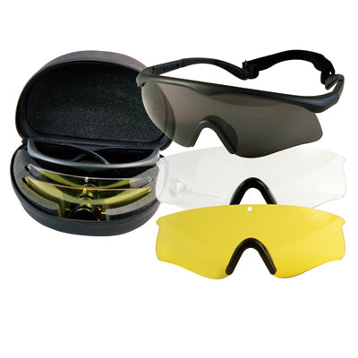 Rothco 可互換運動眼鏡套裝：三種不同鏡片