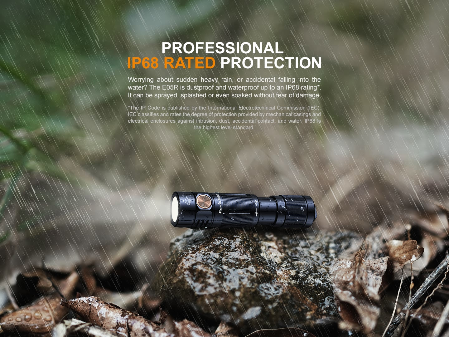 FENIX E05R RECHARGEABLE MINI KEYCHAIN FLASHLIGHT