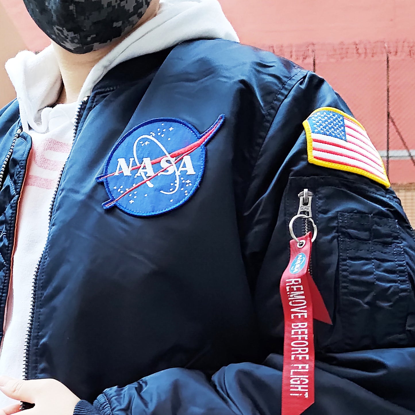 ALPHA MA-1 NASA FLIGHT JACKET (REPLICA BLUE)