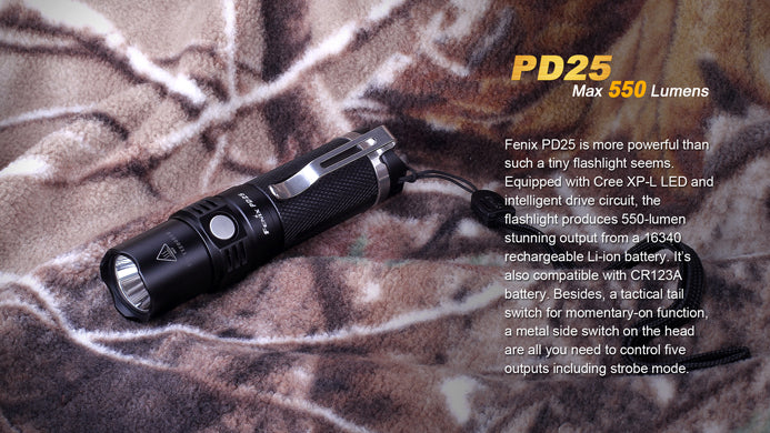 Fenix PD25 Mini Rechareable Flashlight