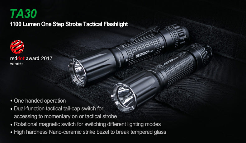 NEXTORCH TA30 One-Step-Strobe Tactical Flashlight