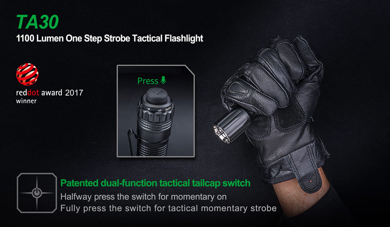 NEXTORCH TA30 One-Step-Strobe Tactical Flashlight