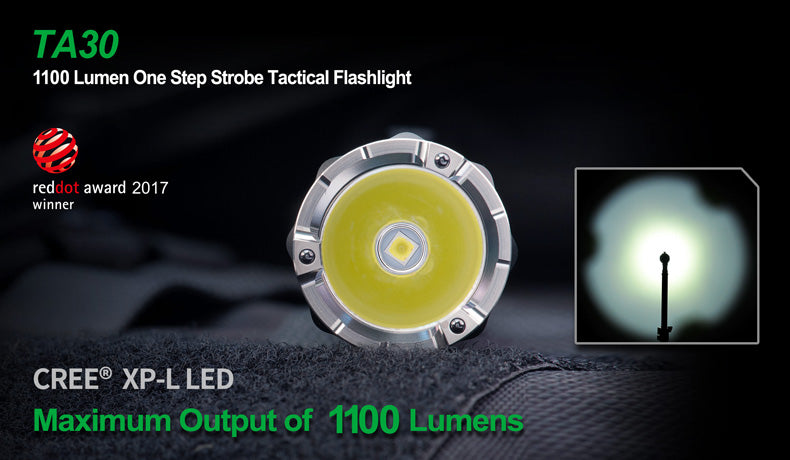 NEXTORCH TA30 One-Step-Strobe Tactical Flashlight