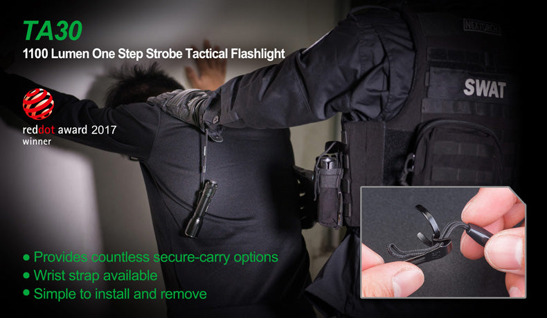 NEXTORCH TA30 One-Step-Strobe Tactical Flashlight