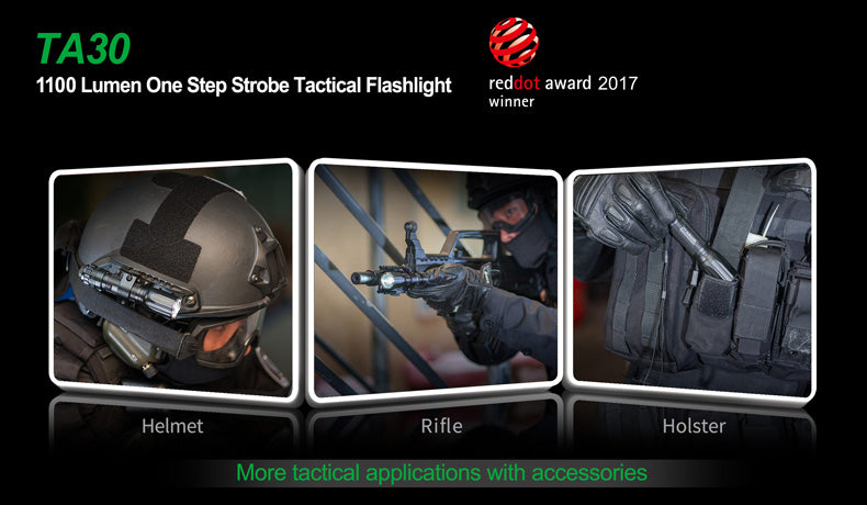 NEXTORCH TA30 One-Step-Strobe Tactical Flashlight