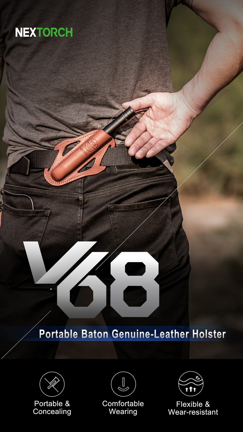 Nextorch V68 Genuine-Leather Baton Holster