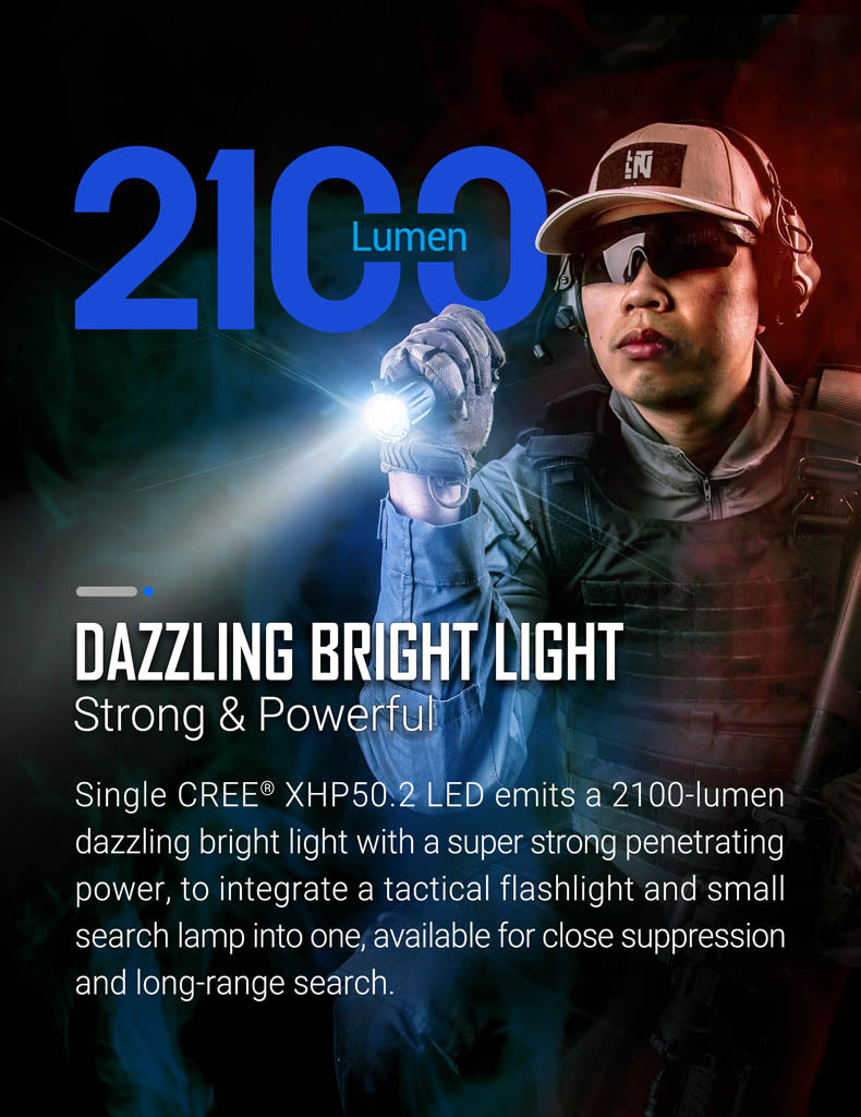 NEXTORCH TA30 MAX 2100 lm Tactical Flashlight