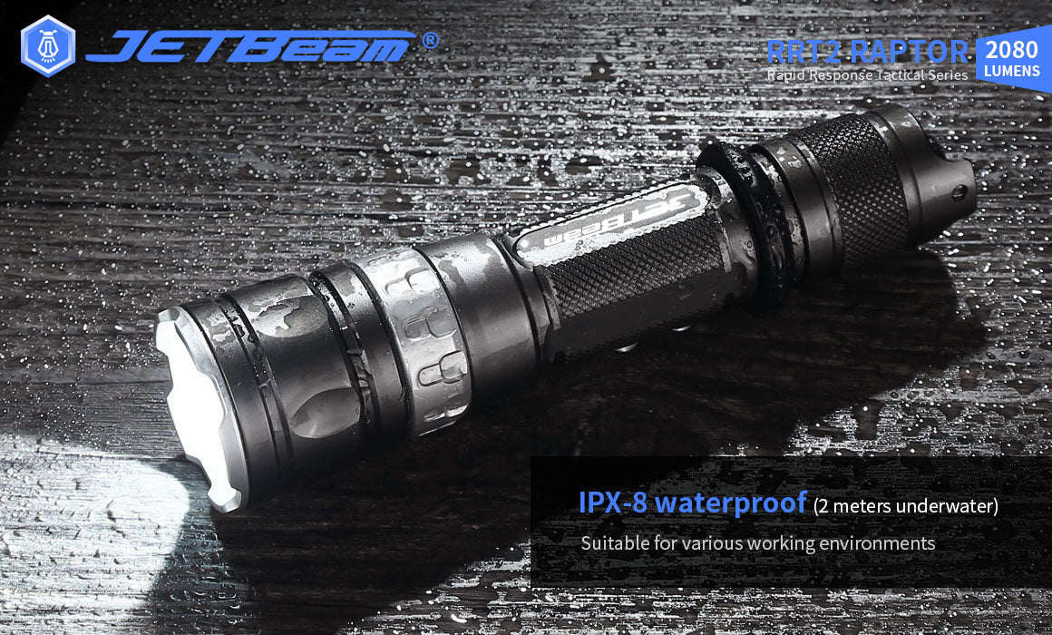 JETBEAM RRT2 RAPTOR 2080Lm Rechargeable Flashlight