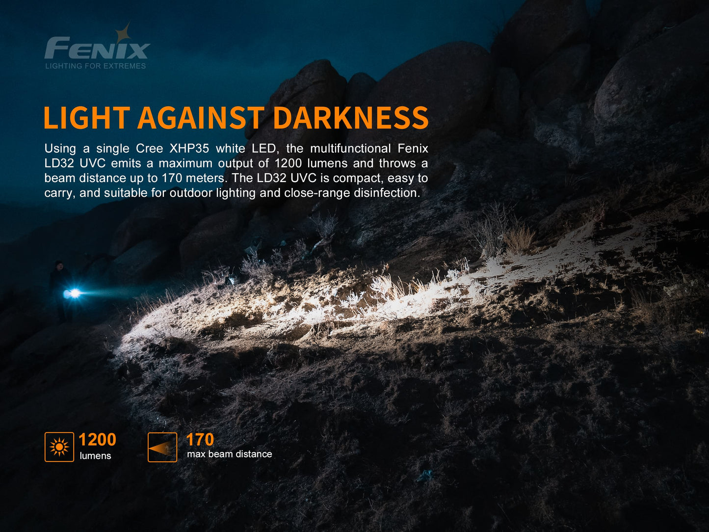 Fenix LD32 UVC Portable Outdoor Flashlight